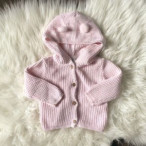 ✨HOST PICK✨Carter’s Light Pink Sweater with Bear Ears